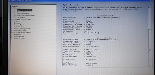 Dell Latitude E6430S i7